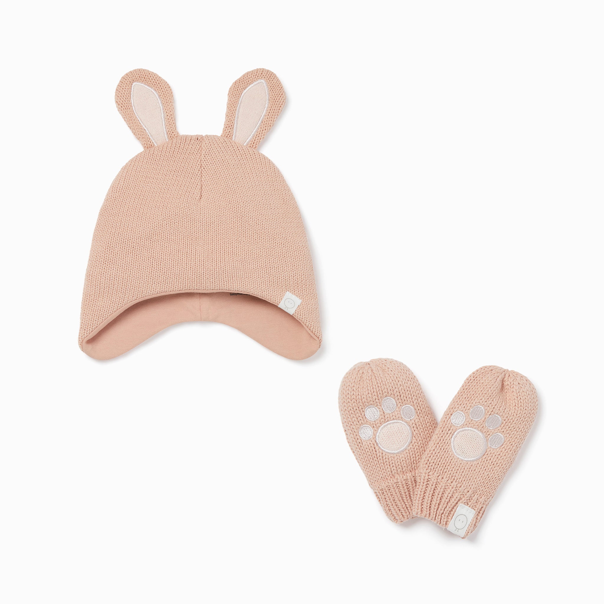 BunnyKnittedTrapperHat_MittensSet