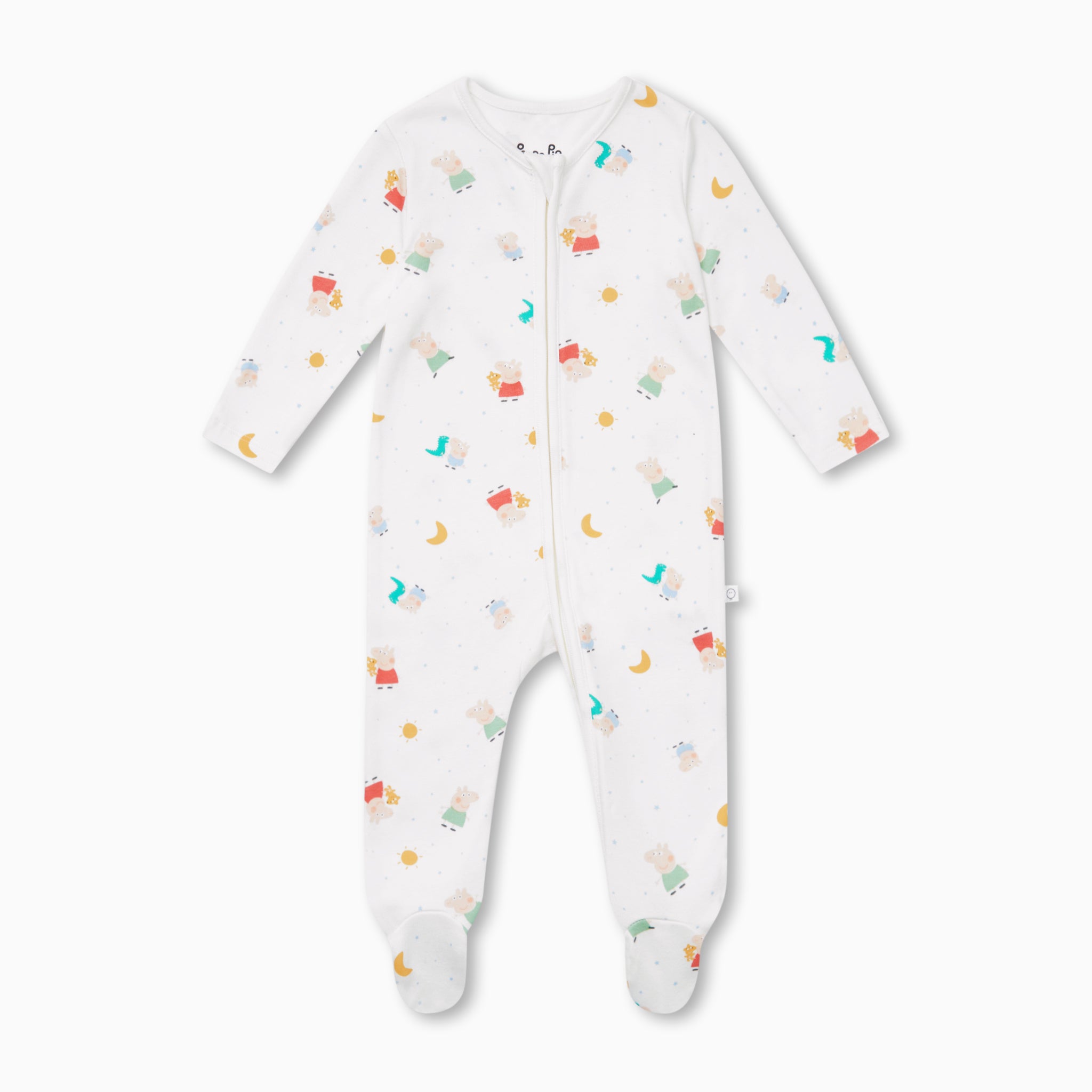 PeppaPigCleverZipSleepsuit_Footed_FRONT