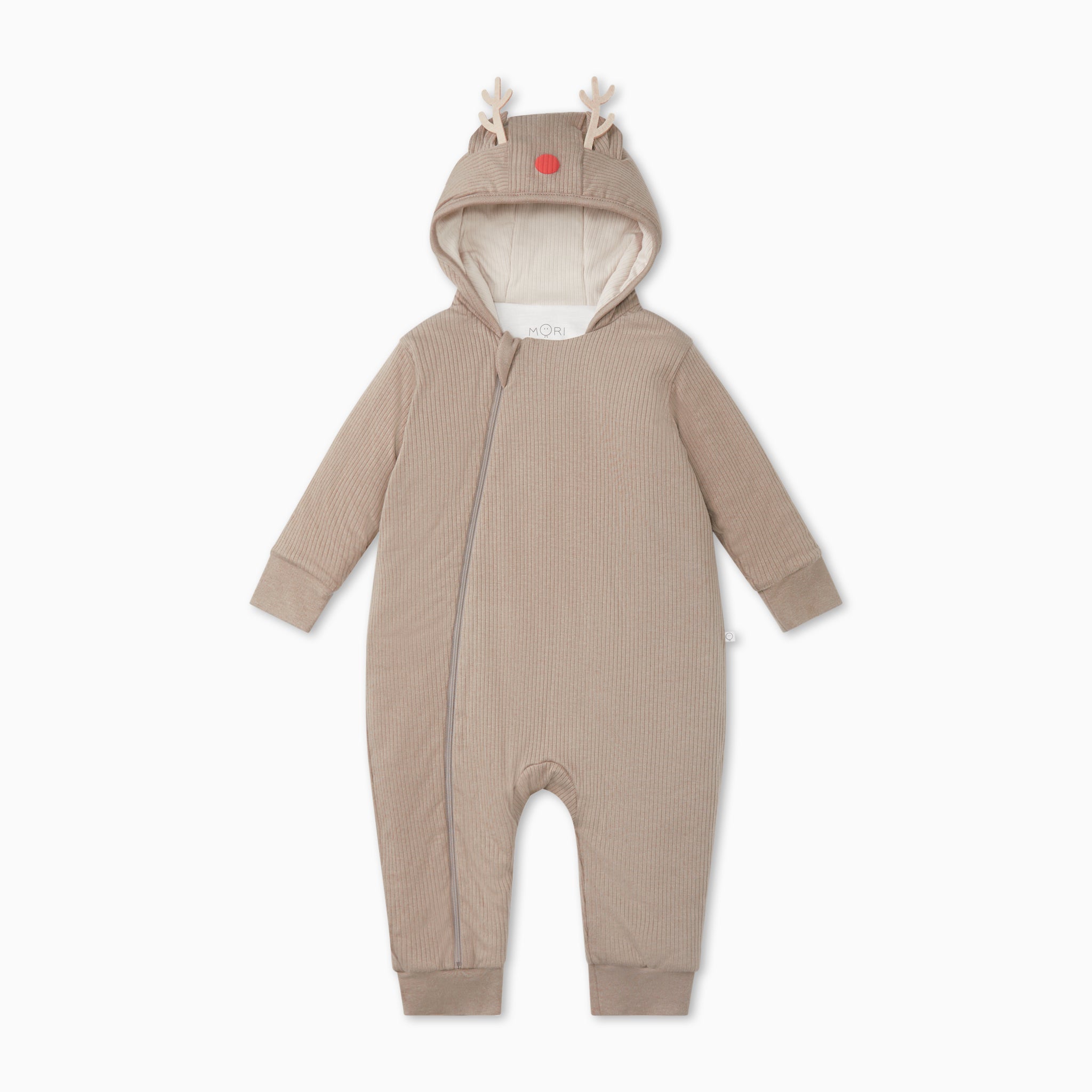ReindeerRibbedPramsuit_Footless_Frontclosed